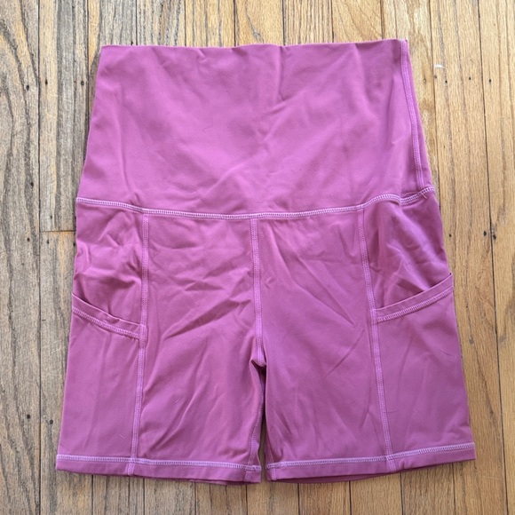 Summer Mae Pants - Summer Mae Maternity High Waisted Biker Shorts - Small